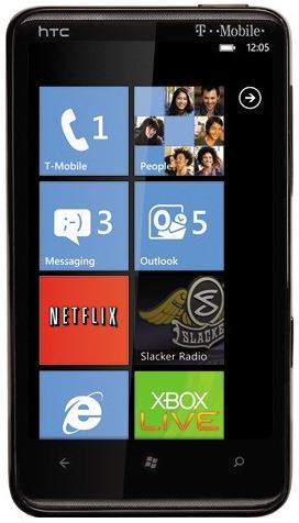 HTC HD7 Coming to T Mobile with TV, Xbox Live Zune and Netflix