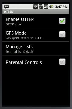 Android an’ Droid Apps: Otter Safe Texting Deflector with Auto-Shut-Off(GPS) While Driving