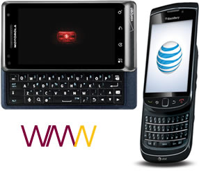 BlackBerry Torch an Droid 2.jpg