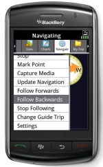 BlackBerry Android an’ Droid Apps:  V CAST Trimble AllSport GPS, Geocache and Outdoors