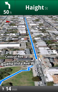 Android an’ Droid App Update: Google Maps Walking Navigation with Vibrating Turns + Map Search Bar