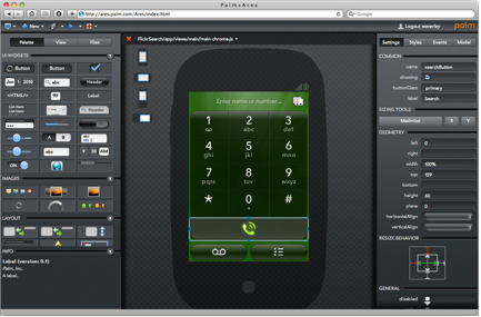 Palm webOS Development Tool Ares Available