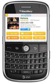 BlackBerry (Curve, Bold Pearl) App Updates 2Day: CitySearch BlackBerry