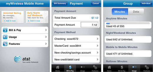 AT&T iPhone Account Management App