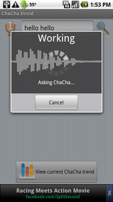 Android an’ Droid Apps: ChaCha Droid Quick Answers and Voice Search