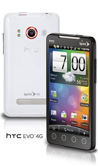 HTC EVO 4G White-Out @ Best Buy July 11 with White HTC EVO 4G
