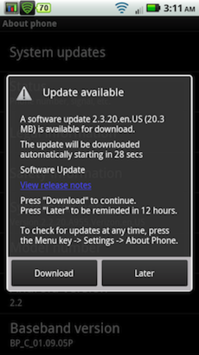 Droid 2 Update 2Day: Verizon Droid 2 Gets OTA Update 2 2.320
