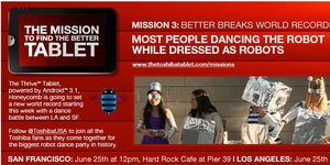 Toshiba Thrives with Flash – Win Toshiba Thrive by Flash Mob & Clues