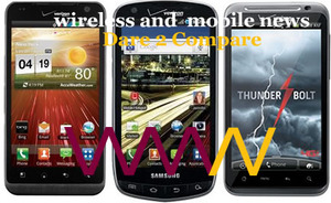 Dare 2 Compare: LG Revolution vs Droid Charge vs HTC ThunderBolt (Verizon Awesome 4G Threesome) Dare 2 Compare: LG Revolution vs Droid Charge vs HTC ThunderBolt (Verizon Awesome 4G Threesome)