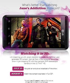 Case for LG Thrill 4G Release Date 7/24 or 7/25? LG Thrill Ad, Jane’s Addiction 3D-Recording Promo & Cases