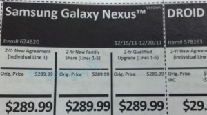 galaxy Nexus coupon