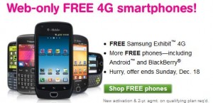 T-Mobile Deals: Samsung Galaxy SII White Sale $99 – Free Samsung Exhibit 4G, HTC Radar, Sidekick & Optimus T