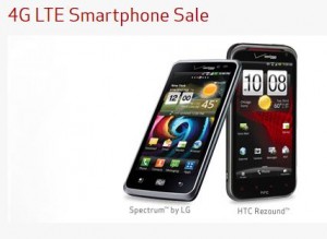 Verizon Best Newest Cheapest Deals HTC Rezound & LG Spectrum