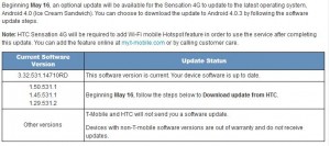 HTCSensation Update